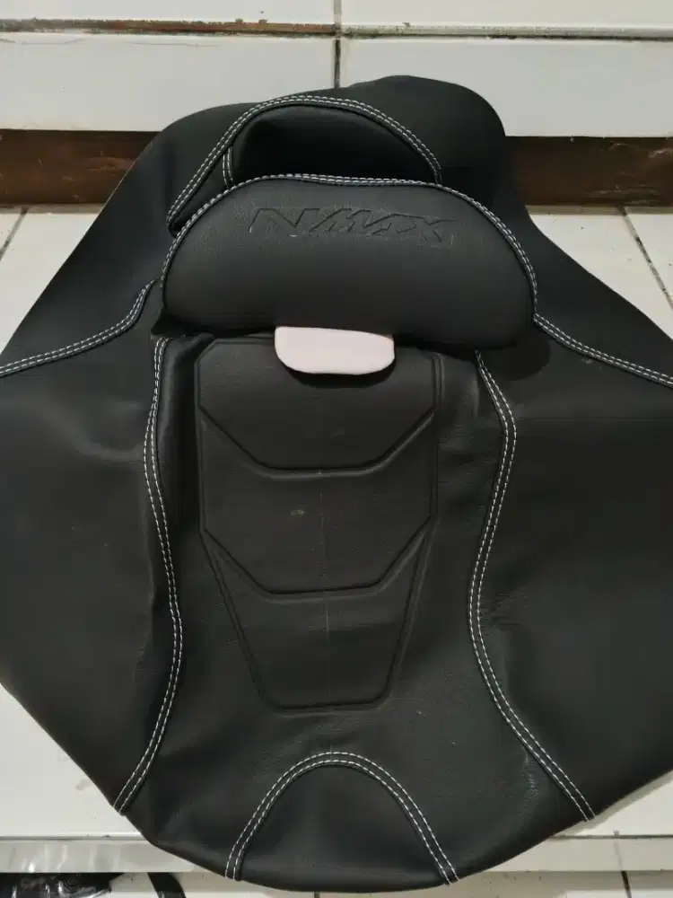 cover Kulit jok motor + sandaran nmax old 2015 - 2019