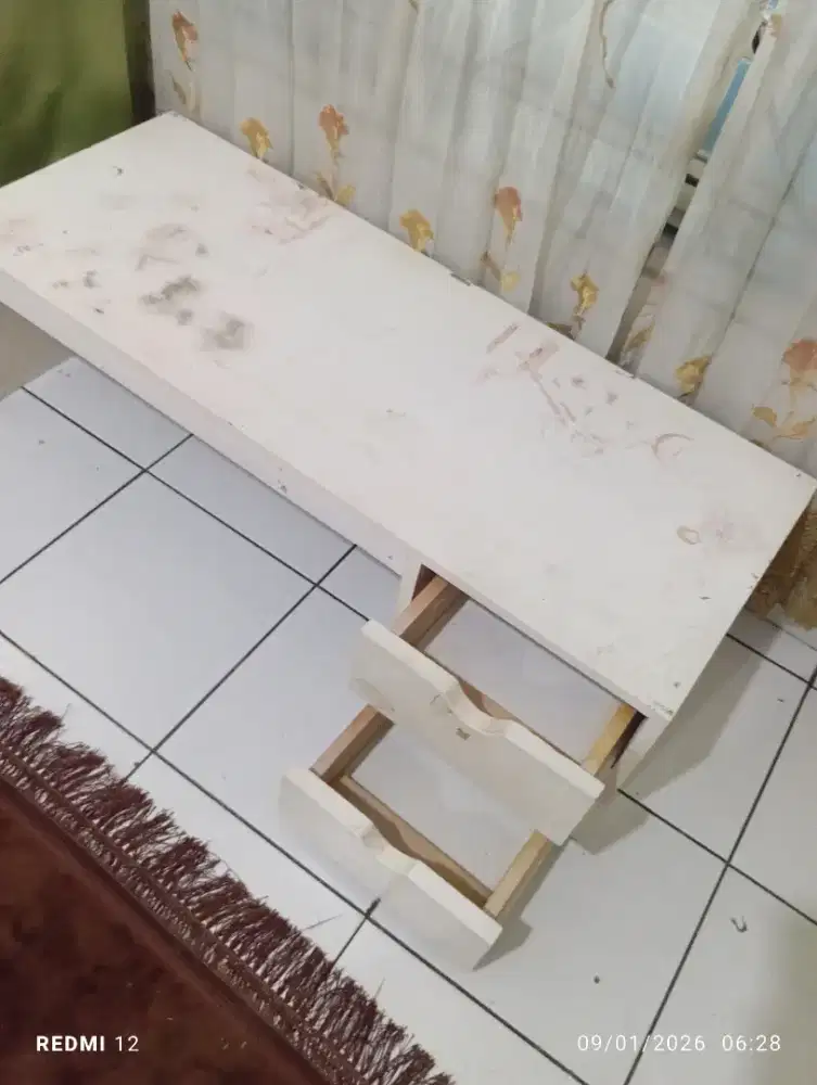 Meja belajar pendek/Lesehan kayu/papan