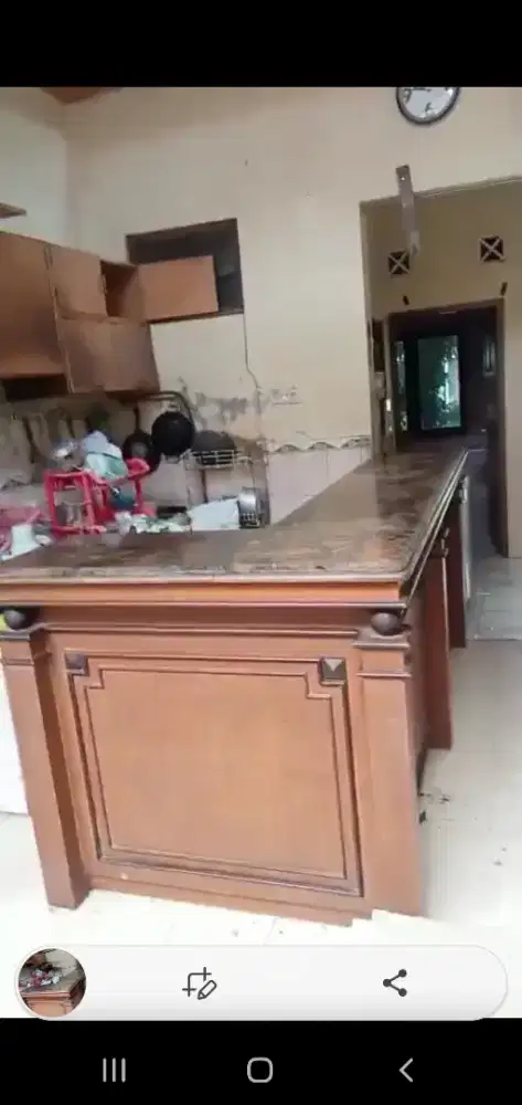 Meja Resepsionis Granit Model L