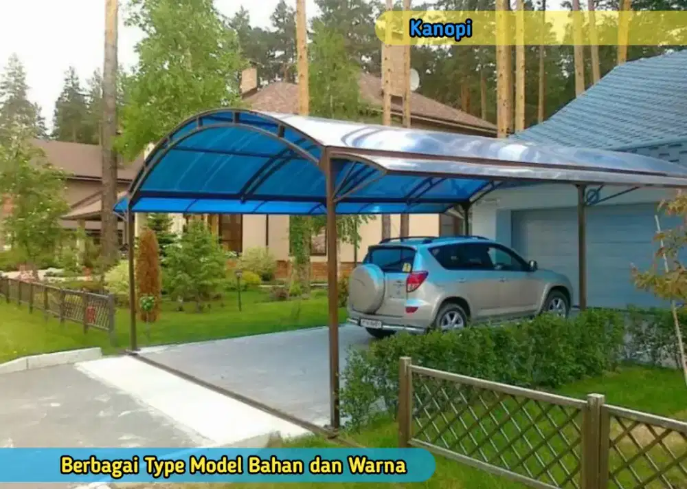 Kanopi Carport Halaman Rumah Toko Galeri Kantor Bengkel Bank Dealer