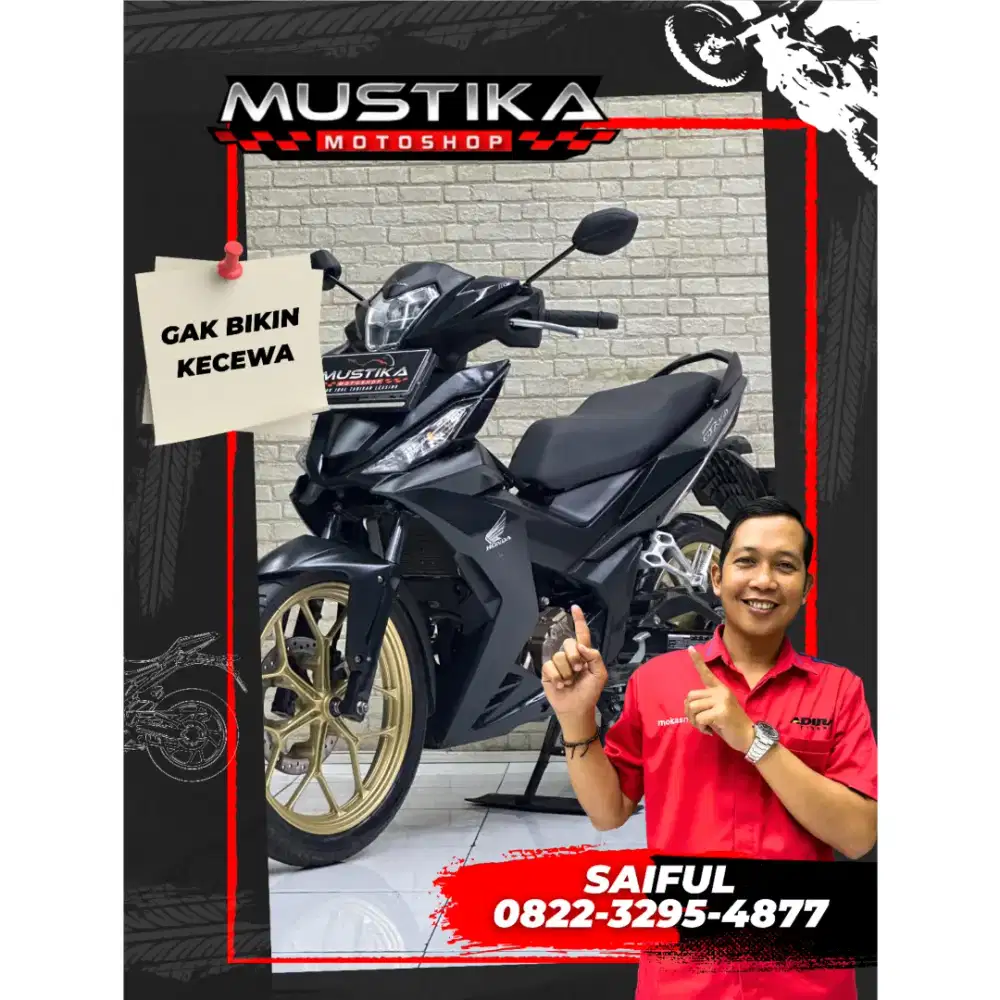 Perfect Condition!!Honda Supra GTR 2018 Black N Asli Mulus-Mustika