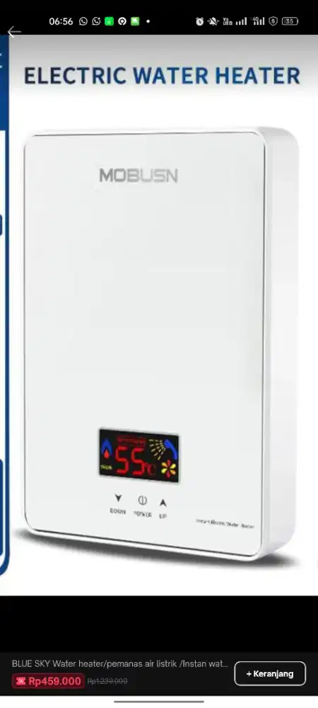 Dijua cept water heater electric