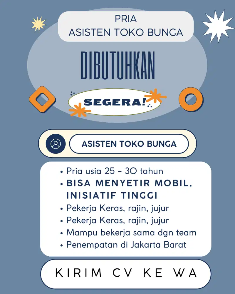 PRIA - ASISTEN TOKO BUNGA