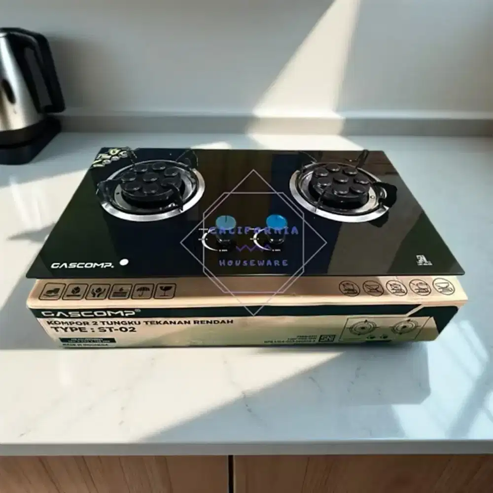 Kompor gas kaca gascomp bisa tanam