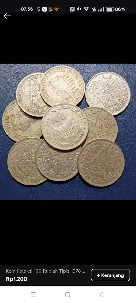 Koin 100 rupiah wayang