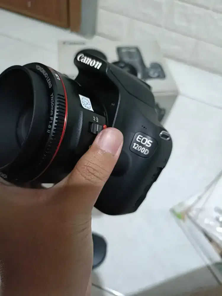 CANON 1200D LENSA FIX 50MM F1.8