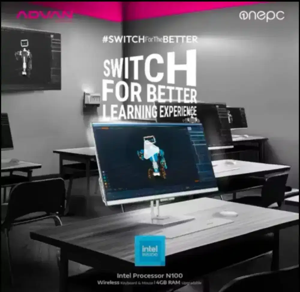 PC all in one advan fullset murah