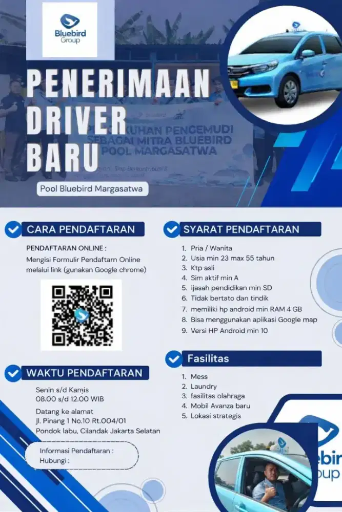 LOWONGAN KERJA DRIVER / SUPIR