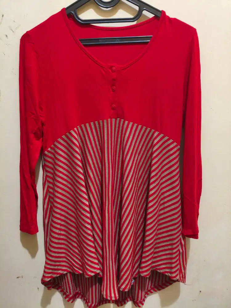 PRELOVE BAJU MERAH GARIS