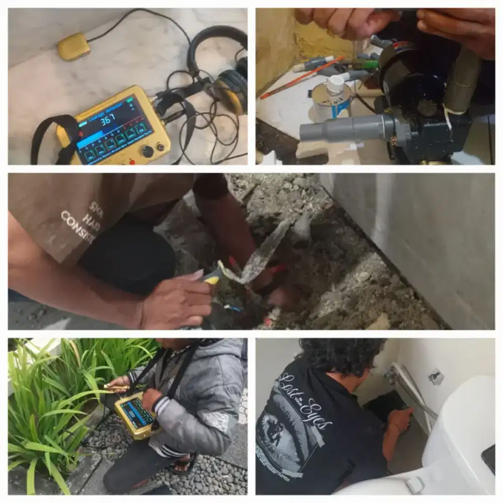 Jasa deteksi pipa bocor dalm bangunan dan bawah tanah akurat bergransi