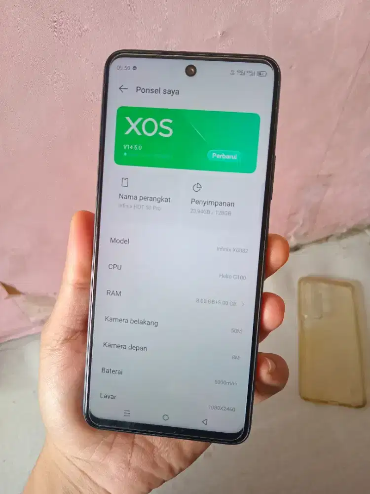 Infinix hot 50 pro ram 8/128g mulpis