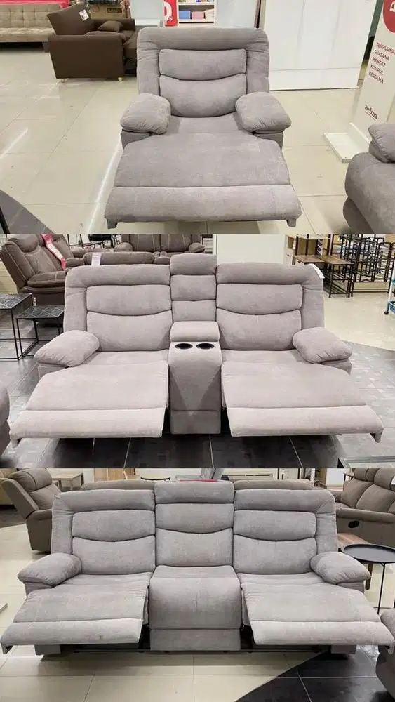 sofa set recliner bisa cicilan