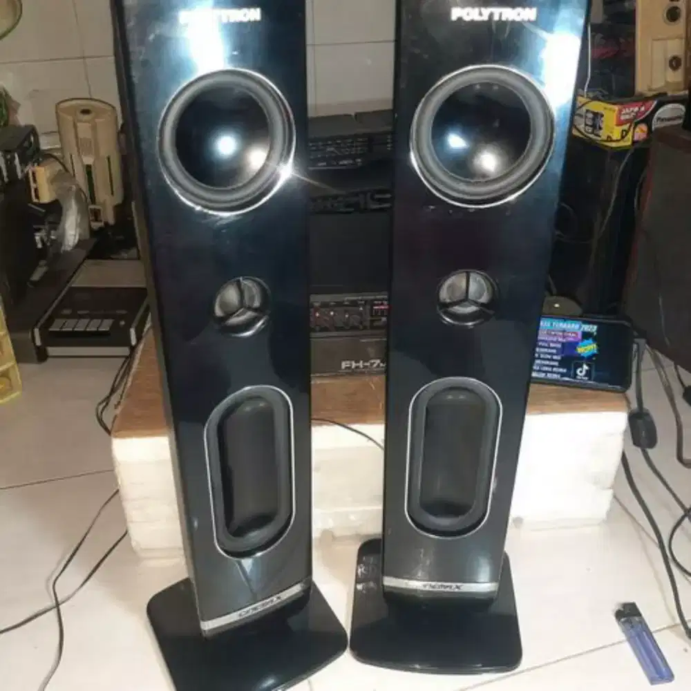 Tower speaker pasif polytron 32inch second