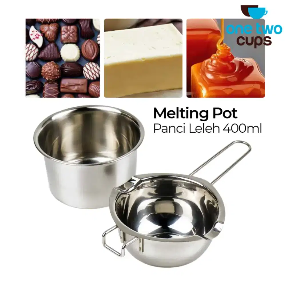 Panci Leleh Cokelat Keju 2in1 Melting Chocolate Pot 400ml
