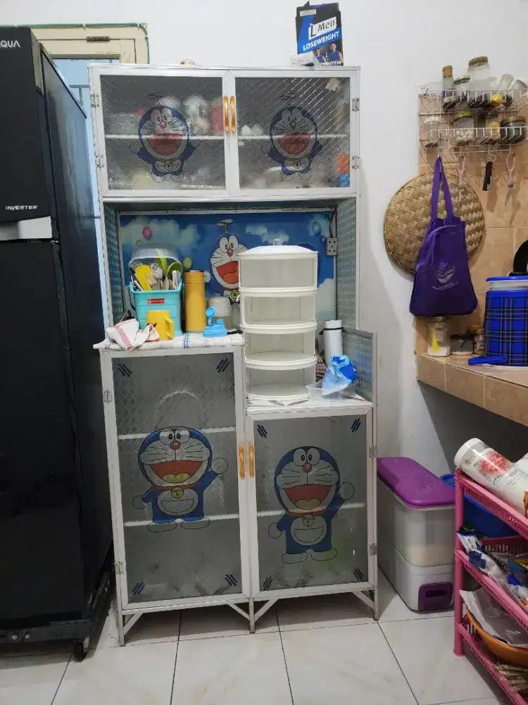 Lemari Dapur Gambar Doraemon