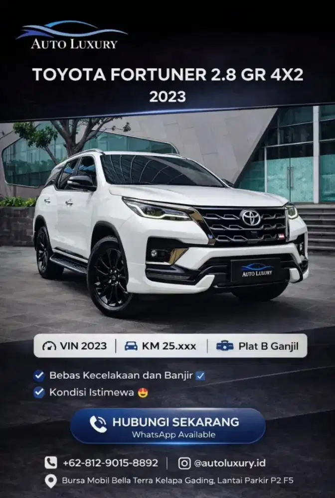 FORTUNER 2.8 VRZ GR PUTIH 2023
