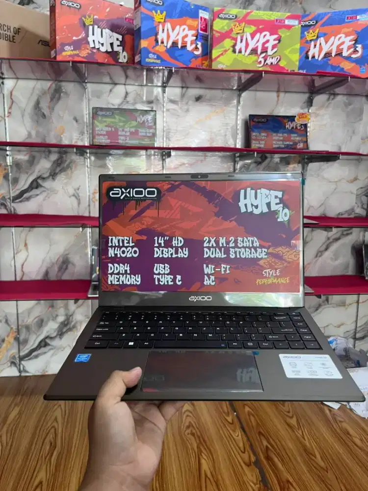 AXIOO HYPE10|INTEL CELERON|RAM 8GB SSD 256GB|COCOK UNTUK PELAJAR