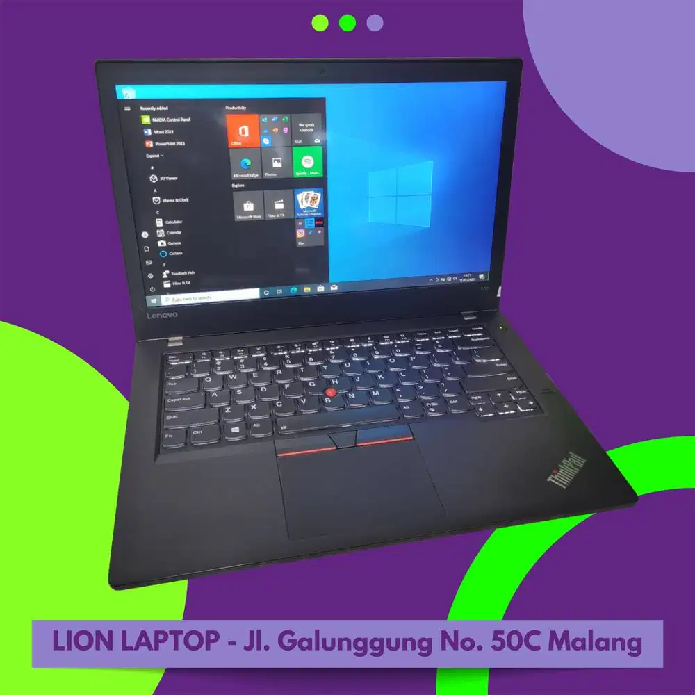 RAM 8GB SSD 256GB i5 Touchscreen Lenovo Thinkpad T470 [09|01]