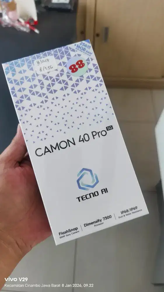 Tecno Camon 40 PRO 5G 8+8/256gb edge AMOLED Baru spesial promo