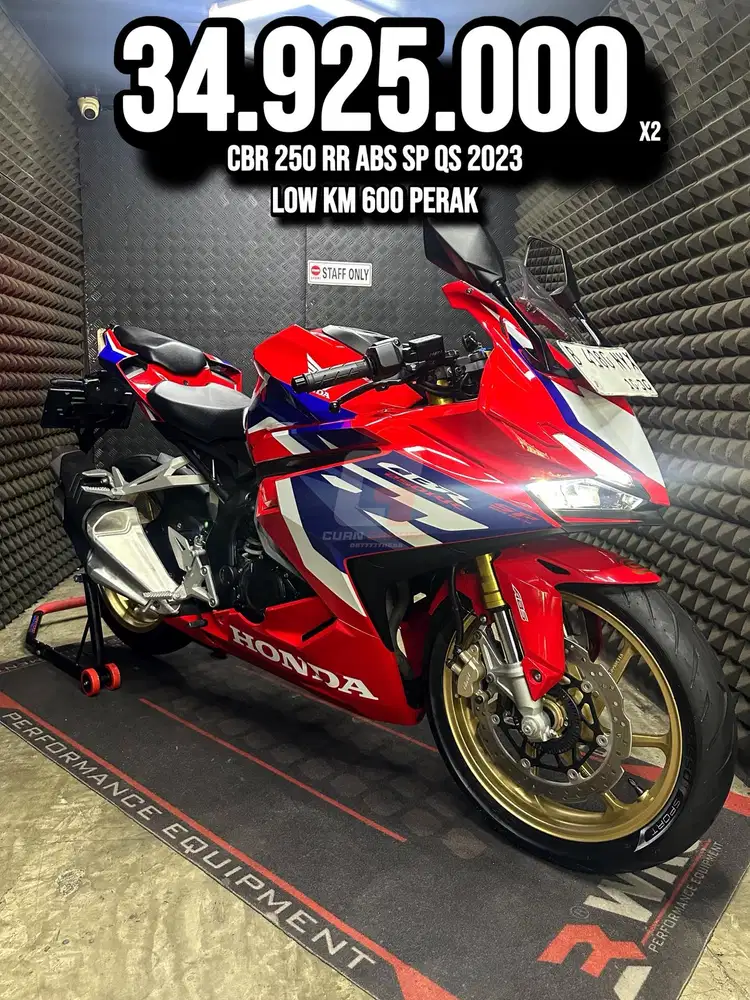 CBR 250 RR OR CBR 250RR ABS SP QS 2023 TRICOLOR KM 6XX PERAK RAWATAN