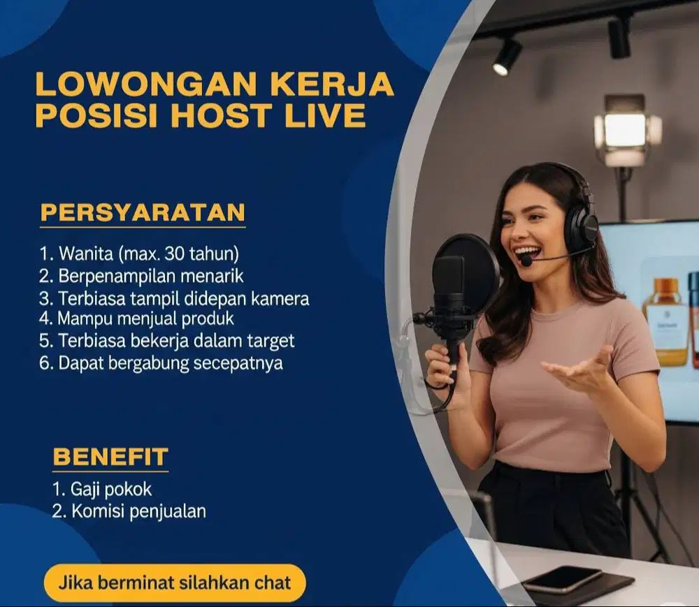 Lowongan Kerja Host Live