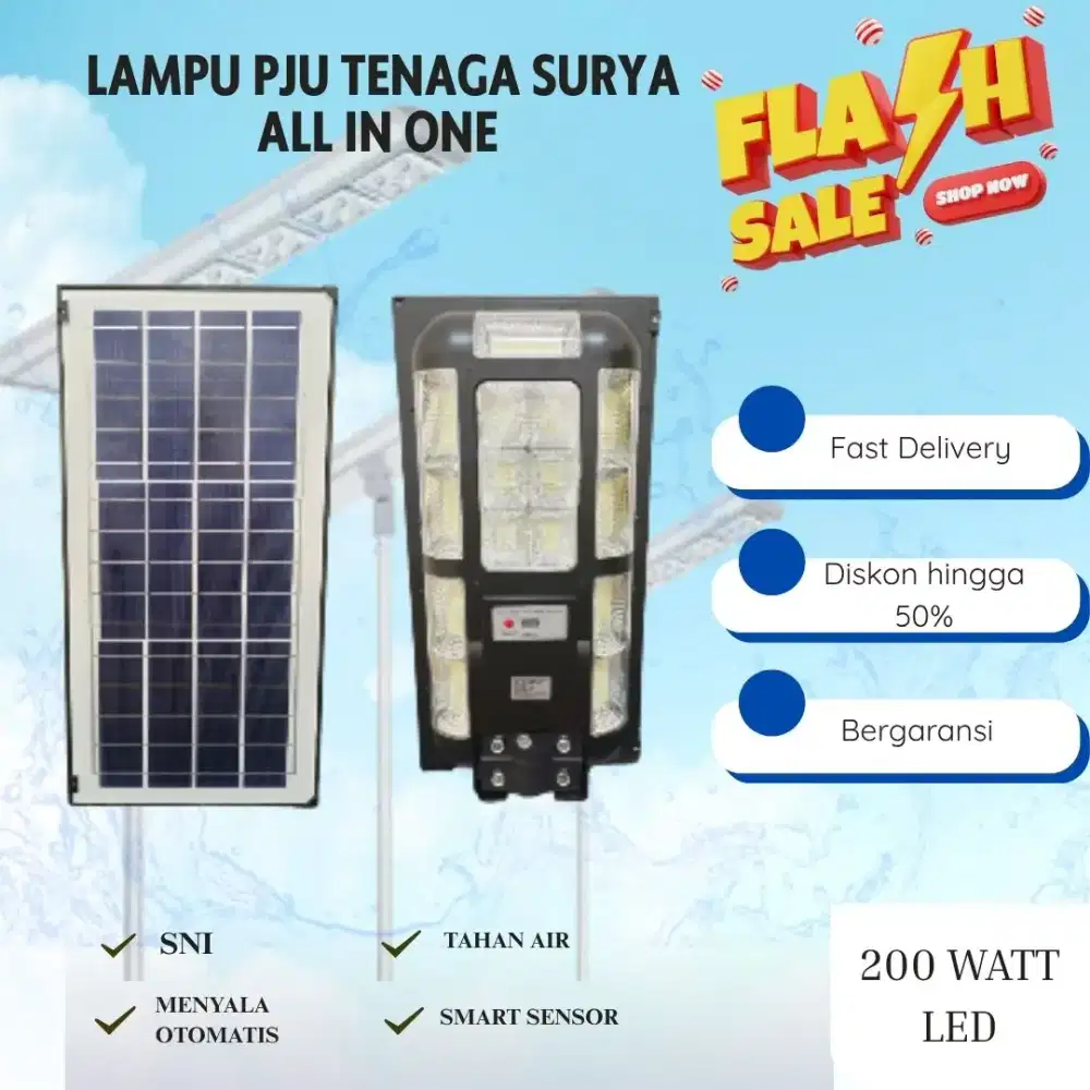JUAL LAMPU PJU TENAGA SURYA ALL IN ONE