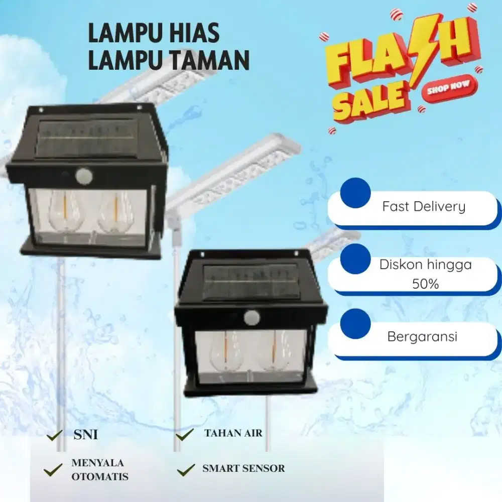 JUAL LAMPU TAMAN TENAGA SURYA MINIMALIS