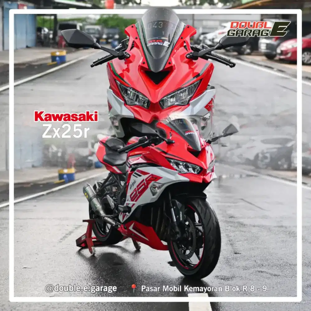 KAWASAKI ZX25R MERAH  2021 
‎WARNA LANGKA RED On WHITE