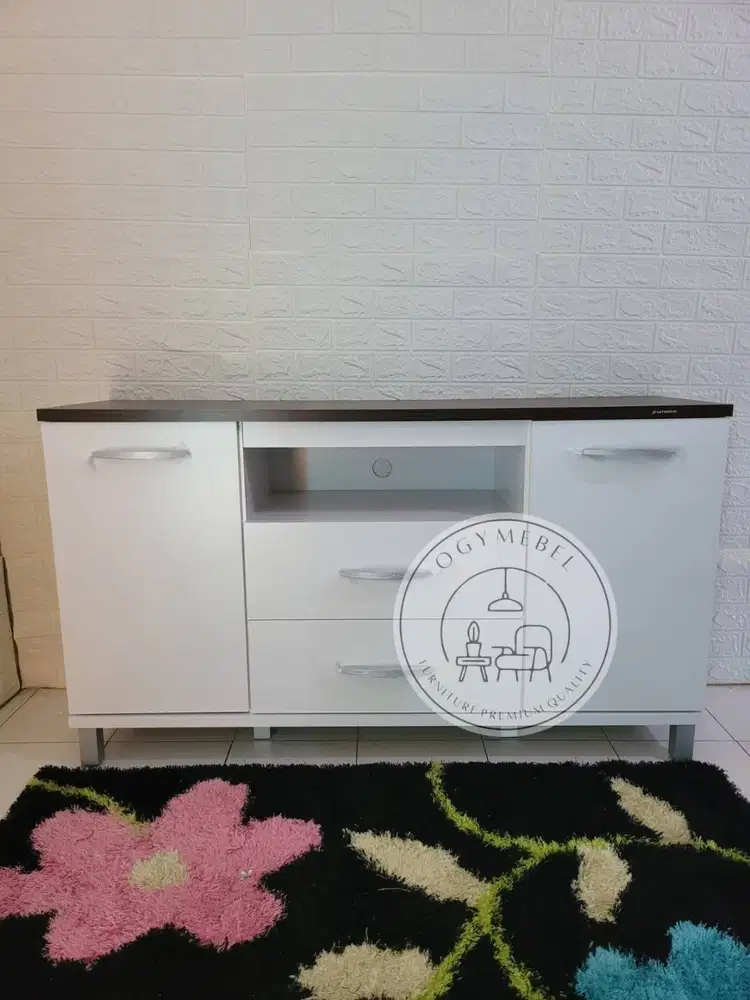 PROMO BUFFET TV MINIMALIS SERBAGUNA SALE GRATIS ANTAR