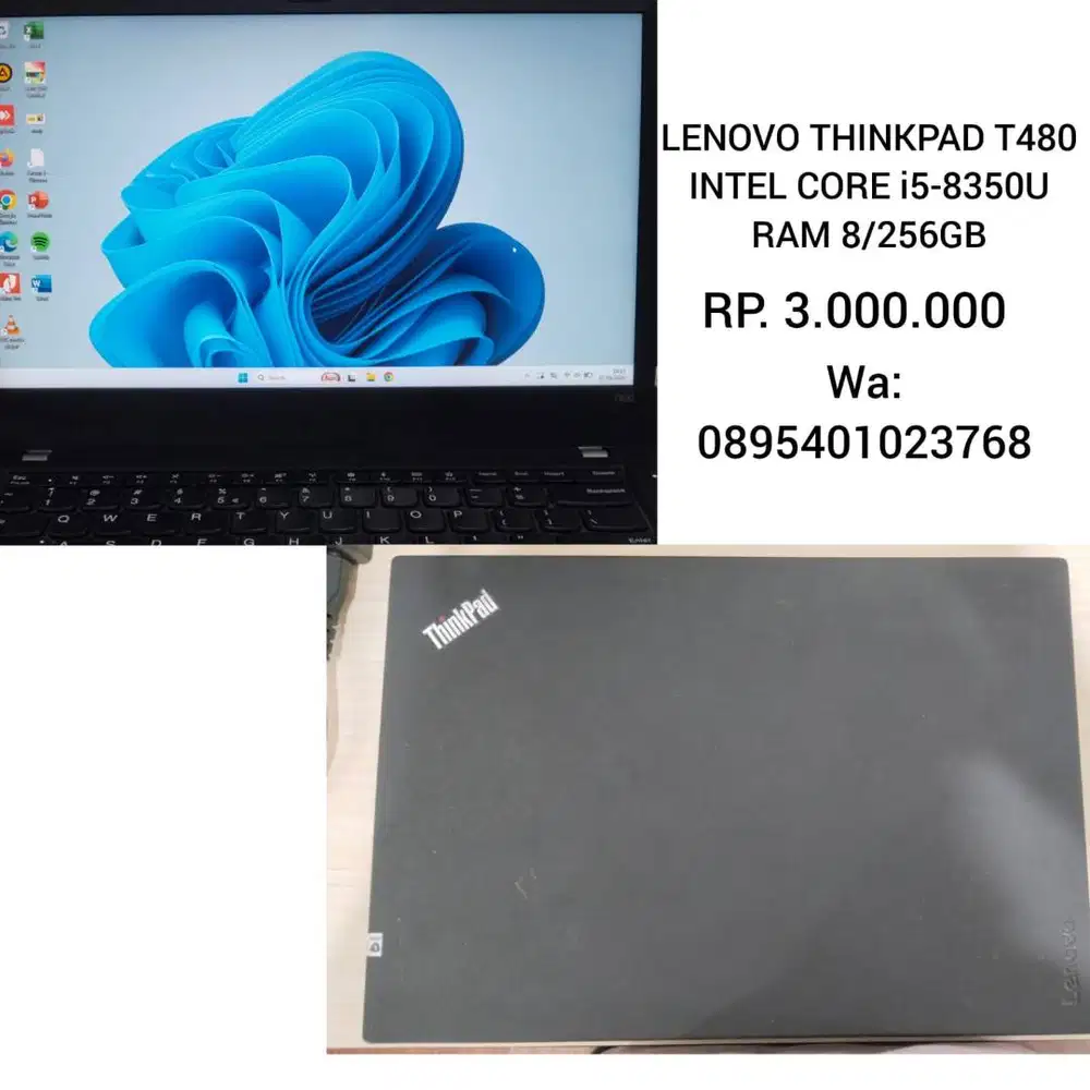 LENOVO THINKPAD T480 | CORE i5 GEN 8 | RAM 8/256GB
