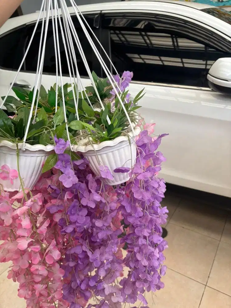 Bunga gantung anggrek 6 psc