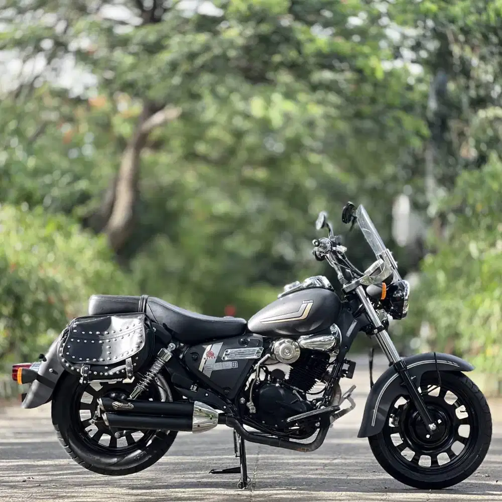 KM 5K AJA! BENELLI MOTOBI 200 EFI BLACK 2023 PAJAK PANJANG SIAP SANTAI