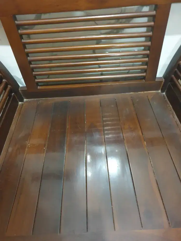 Bangku jati dan Meja antik unik sepasang