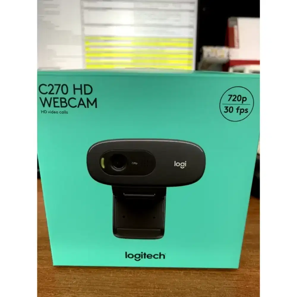 Logitech C270 HD Webcam 720p 30fps with Noise-Reducing Mic - Original