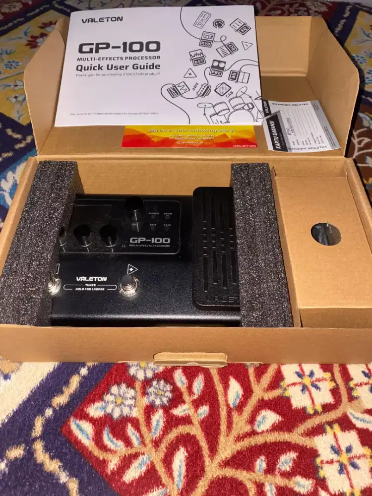 VALETON GP 100 LENGKAP LIKE NEW