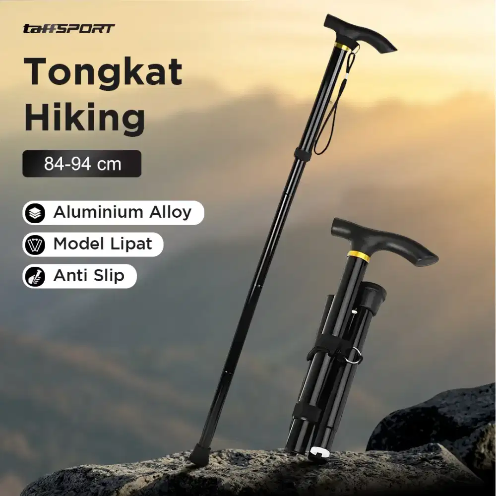 Tongkat Hiking Lipat Trekking Pole Aluminium Alloy