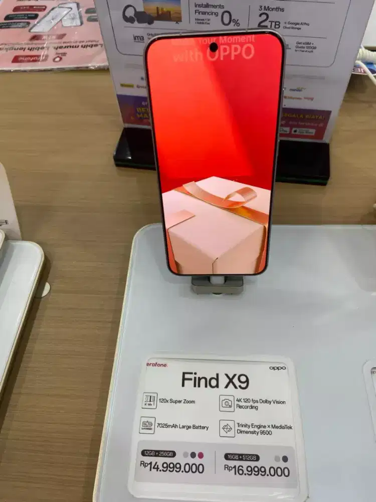 PROMO CICILAN BUNGA 0% FIND X9 256 GB