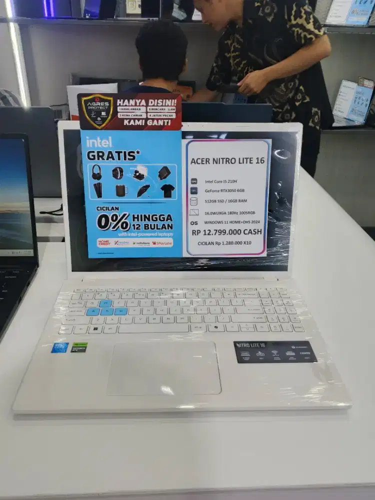 Acer Nitro Lite 16 Core I5 RTX3050 16/512gb|Bisa Cicilan Mulai 1Jutaan