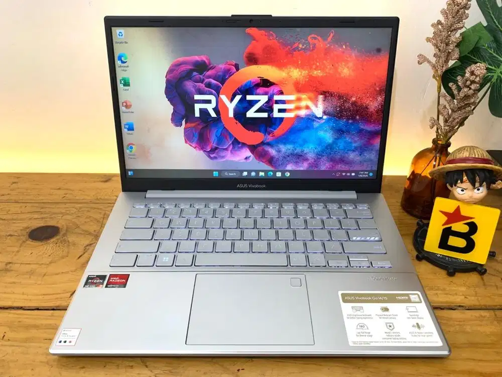 Laptop Asus Vivobook Go 14 Ryzen 3 7320U RAM 8 DDR5  Garansi On