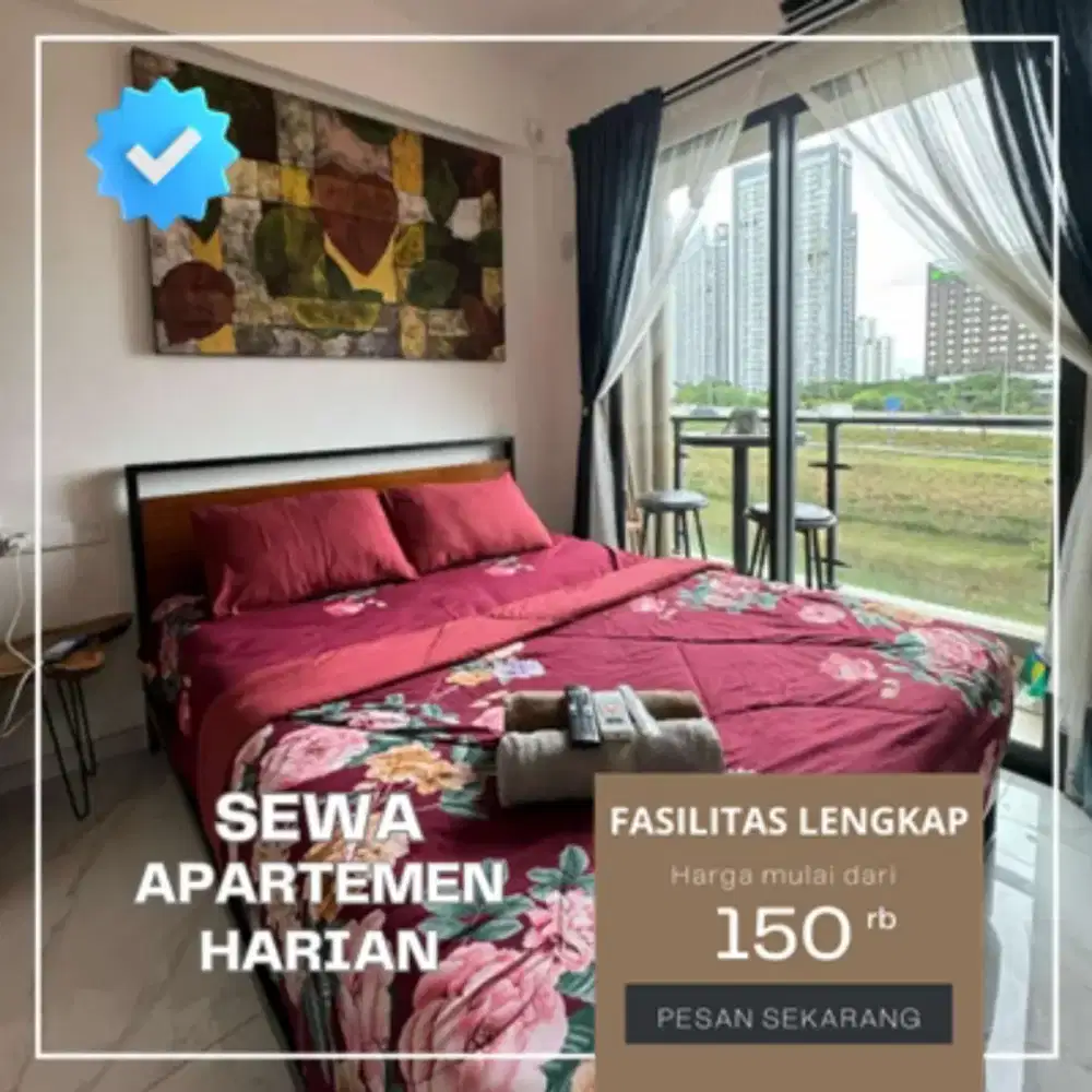 Sewa apartemen Tangerang TREEPARK BSD SERPONG Harian/Transit Termurah