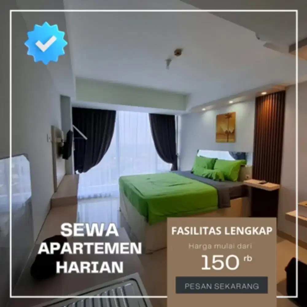 Sewa apartemen Harian/Transit TREEPARK CITY Cikokol Tangerang Termurah