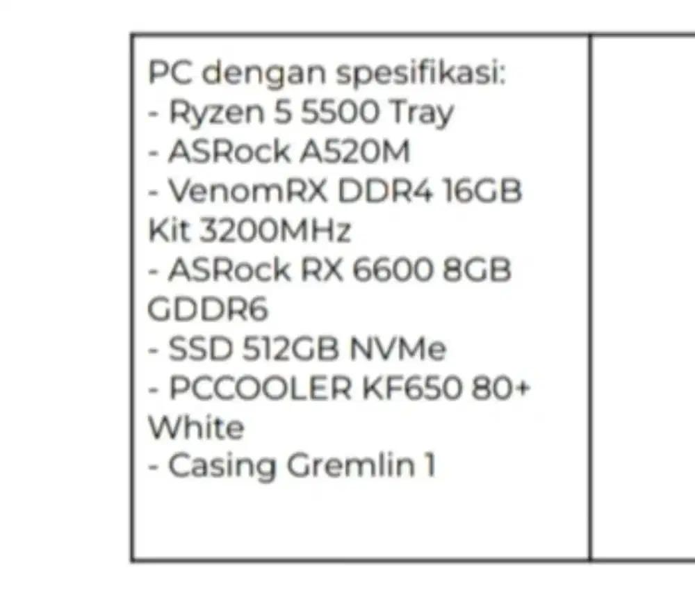 JUAL PC GAMING sepaket