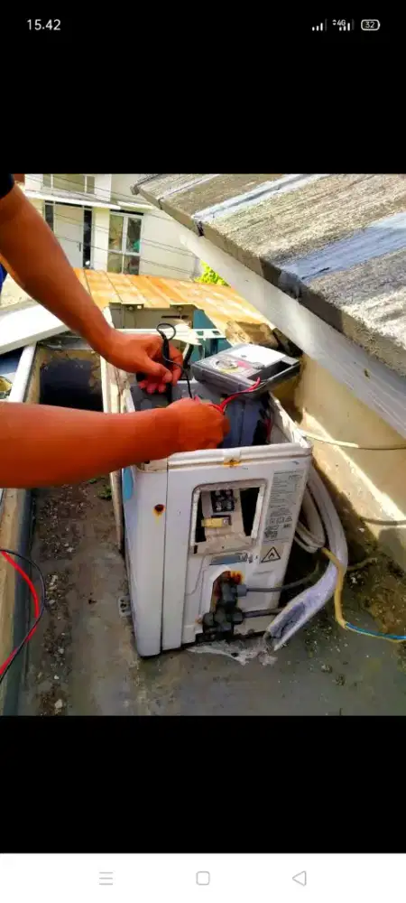 Jasa servis AC kulkas mesin cuci kompa air dll bergaransi