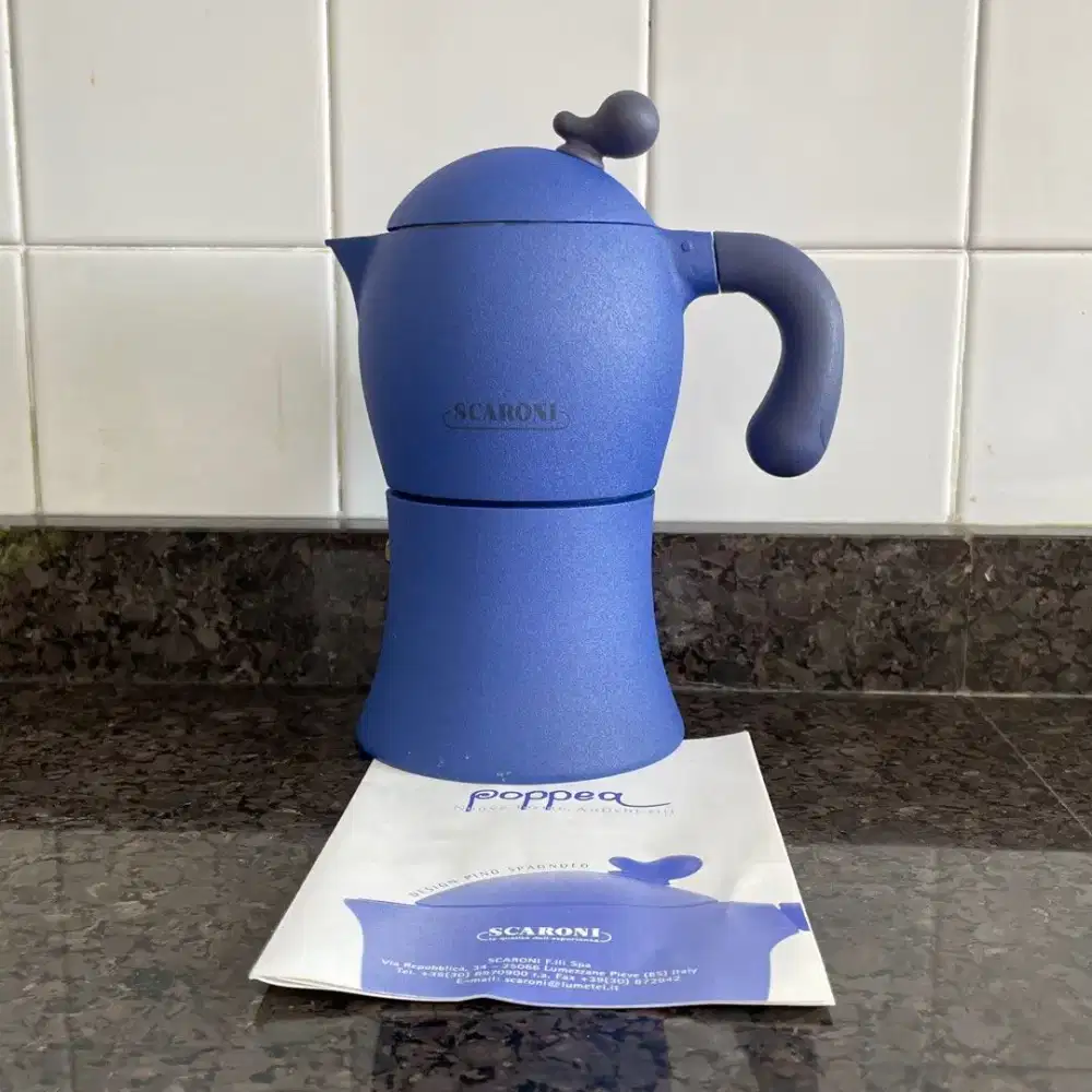 Scaroni Cast Aluminum Moka Pot Coffee Brewer Kopi Alat Original