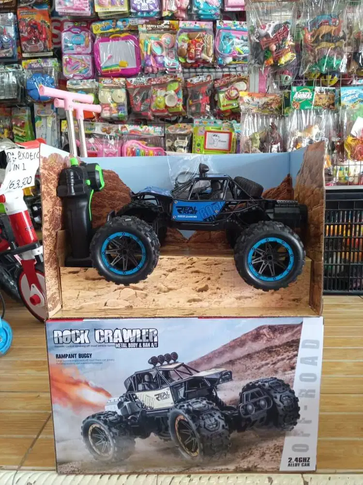 mainan anak rc rock crawler asap