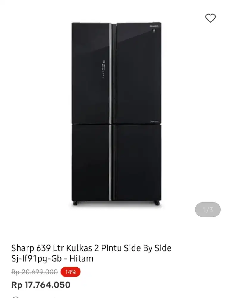KULKAS SHARP MULTI DOOR 639 liter
