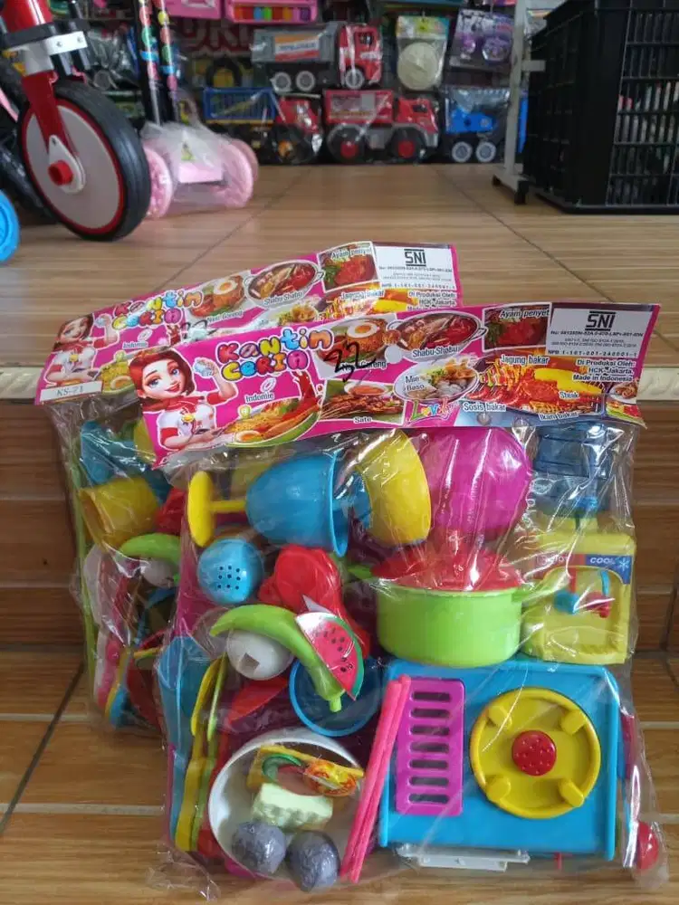 mainan anak set masak masakk kantin ceria