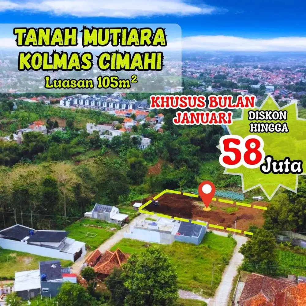 JUAL TANAH DEKAT KE ALUN-ALUN CIMAHI VIEW CITY LIGHT