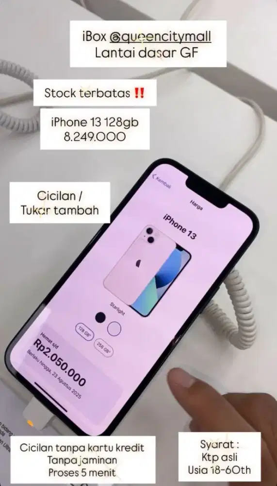 IPHONE 13 CICILAN 0% TANPA KARTU KREDIT