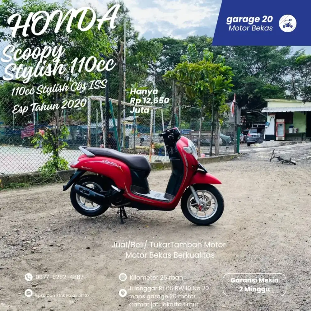 Honda Scoopy stylish 110cc cbs iss esp fi tahun 2020